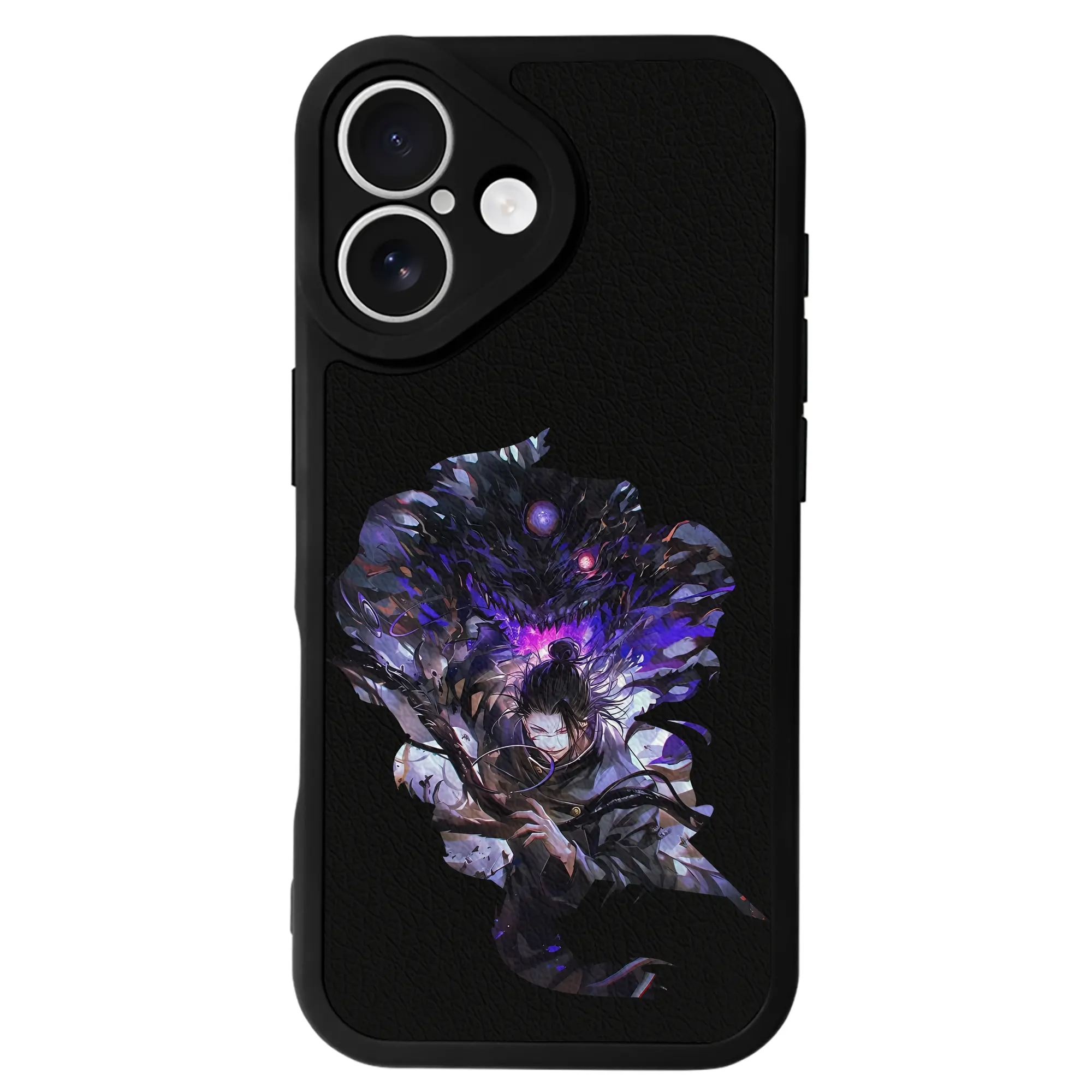 呪術廻戦 グッズ,夏油 傑 - IPhone 16シリーズ対応 ・ シリコンスマホケース ・ レザー調 ・ 高精度フィット ・ 耐衝撃 ・ ワイヤレス充電対応 ・ 精密カット